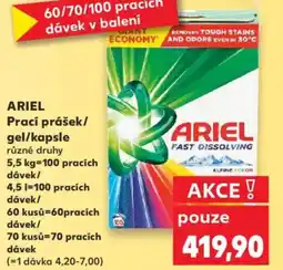Kaufland ARIEL Prací prášek/ gel/kapsle nabídka