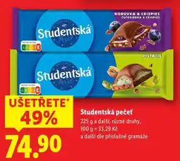 Lidl Studentská pečeť, 225 g a další nabídka