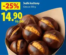 Lidl Jedlé kaštany, cena za 100 g nabídka