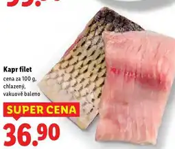 Lidl Kapr filet, cena za 100 g nabídka