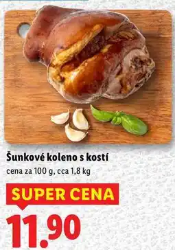 Lidl Šunkové koleno s kostí, cena za 100 g nabídka