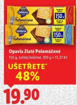 Lidl Opavia Zlaté Polomáčené, 150 g nabídka