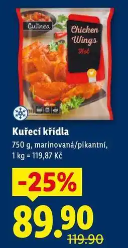 Lidl Kuřecí křídla, 750 g nabídka