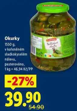 Lidl Okurky, 1550 g nabídka