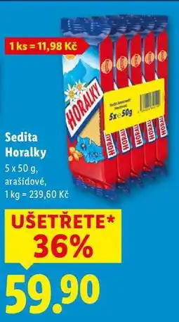 Lidl Sedita Horalky, 5x 50 g nabídka
