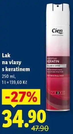 Lidl Lak na vlasy s keratinem, 250 ml nabídka