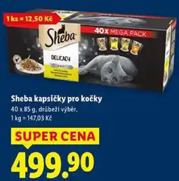 Lidl Sheba kapsičky pro kočky, 40x 85 g nabídka