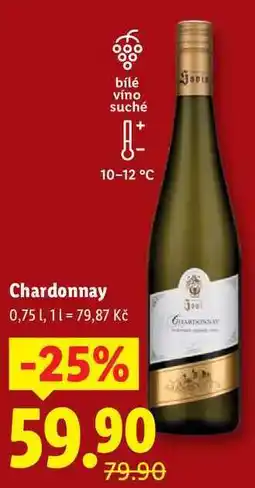 Lidl Chardonnay, 0,75 l nabídka