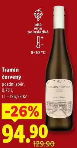 Lidl Tramín červený, 0,75 l nabídka