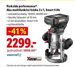 Lidl Parkside performance Aku multifunkční frézka 3 v 1, Smart 4 Ah nabídka