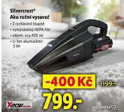Lidl Silvercrest Aku ruční vysavač nabídka