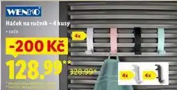 Lidl Háček na ručník - 4 kusy nabídka