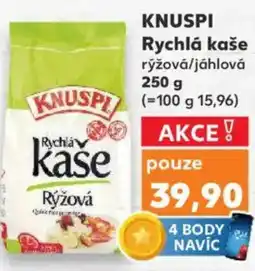 Kaufland KNUSPI Rychlá kaše rýžová/jáhlová nabídka