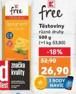 Kaufland Těstoviny nabídka