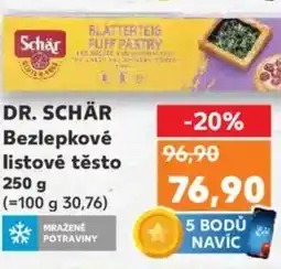 Kaufland DR. SCHÄR Bezlepkové listové těsto nabídka