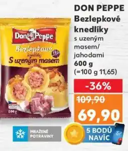 Kaufland DON PEPPE Bezlepkové knedlíky nabídka