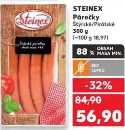 Kaufland STEINEX Párečky Štýrské/Pirátské nabídka