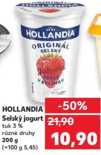 Kaufland HOLLANDIA Selský jogurt nabídka