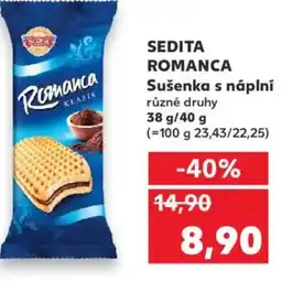 Kaufland SEDITA ROMANCA Sušenka s náplní nabídka