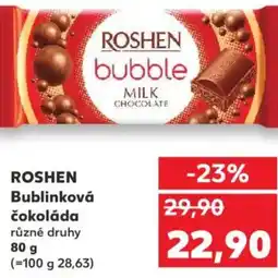 Kaufland ROSHEN Bublinková čokoláda nabídka