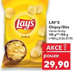 Kaufland LAY'S Chipsy/Stix nabídka