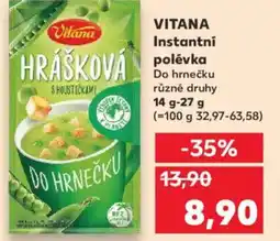 Kaufland VITANA Instantní polévka nabídka