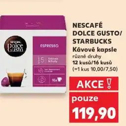 Kaufland NESCAFÉ DOLCE GUSTO/ STARBUCKS Kávové kapsle nabídka