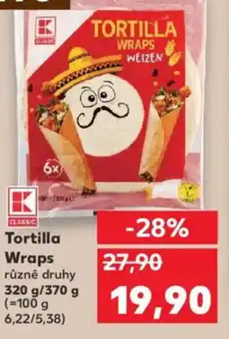 Kaufland Tortilla Wraps nabídka