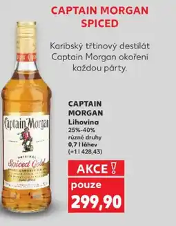 Kaufland CAPTAIN MORGAN Lihovina 25%-40% nabídka