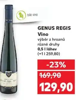 Kaufland GENUS REGIS Víno nabídka