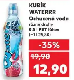 Kaufland KUBÍK WATERRR Ochucená voda nabídka