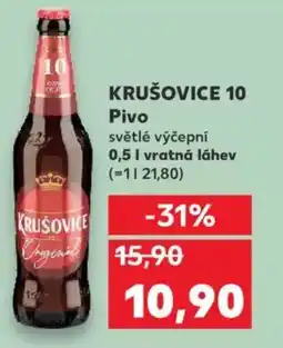 Kaufland KRUŠOVICE 10 Pivo nabídka