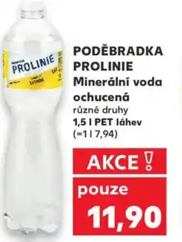 Kaufland PODĚBRADKA PROLINIE Minerální voda ochucená nabídka