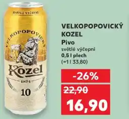 Kaufland VELKOPOPOVICKÝ KOZEL Pivo nabídka