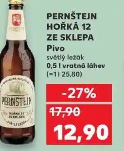 Kaufland PERNŠTEJN HOŘKÁ 12 ZE SKLEPA Pivo nabídka