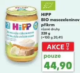 Kaufland HIPP BIO masozeleninový příkrm nabídka