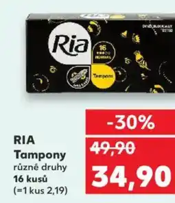 Kaufland RIA Tampony nabídka