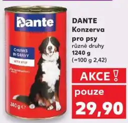 Kaufland DANTE Konzerva pro psy nabídka