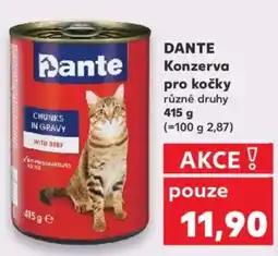 Kaufland DANTE Konzerva pro kočky nabídka