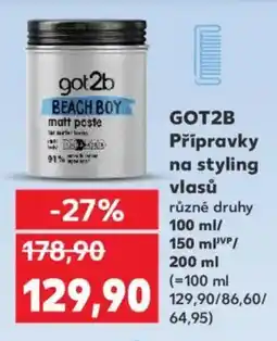 Kaufland GOT2B Přípravky na styling vlasů nabídka