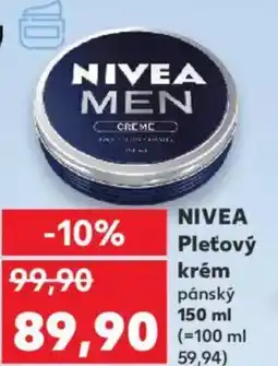 Kaufland NIVEA Pleťový krém pánský nabídka