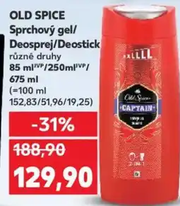 Kaufland OLD SPICE Sprchový gel/ Deosprej/Deostick nabídka