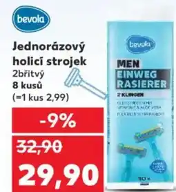 Kaufland Bevola Jednorázový holicí strojek nabídka
