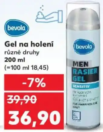 Kaufland Bevola Gel na holení nabídka