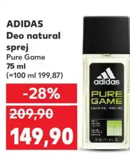 Kaufland ADIDAS Deo natural sprej nabídka