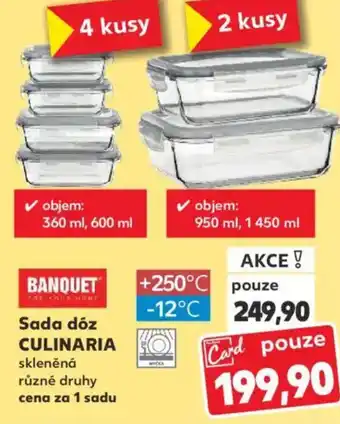 Kaufland Sada dóz CULINARIA nabídka