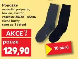 Kaufland Ponožky nabídka