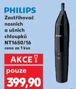 Kaufland PHILIPS Zastřihovač nosních a ušních chloupků NT1650/16 nabídka