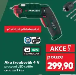 Kaufland PARKSIDE Aku šroubovák 4 V nabídka