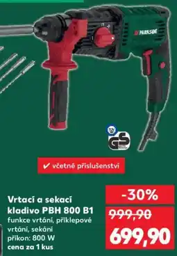 Kaufland PARKSIDE Vrtací a sekaci kladivo PBH 800 B1 999,90 nabídka